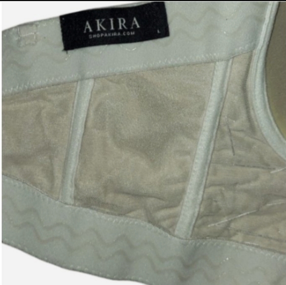 White Rhinestone Corset Bustier Top - Picture 6 of 15